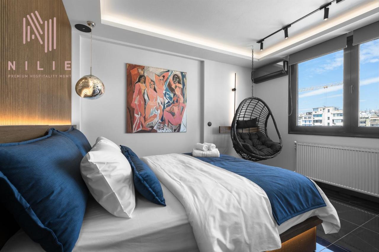 شقة Calliope Penthouse, Nilie Hospitality Mgmt سالونيك المظهر الخارجي الصورة